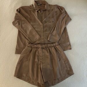 Gold Striped PJ Set from Lounge